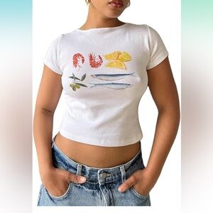 Y2k baby graphic tee